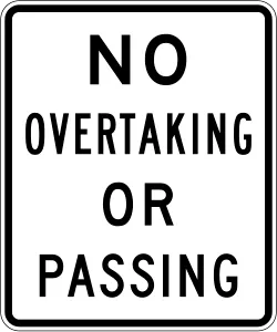 No Overtaking Sign