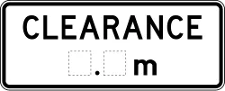Height Limit Sign