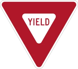USA Traffic Sign - Yield (R1-2)
