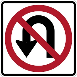 No U-Turn Sign
