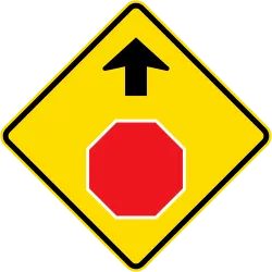 Australia Warning Sign - Signals Ahead (W3-1)