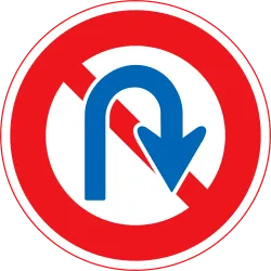 No U-Turn Sign