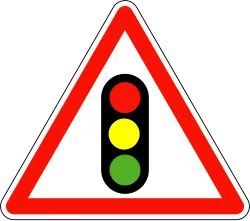 France Warning Sign - Traffic Signals (A17)