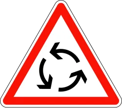 France Traffic Sign - Roundabout Priority (AB25)