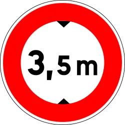 Height Limit Sign