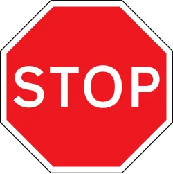 UK Traffic Sign - Stop (601.1)