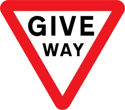 UK Traffic Sign - Give Way (602)