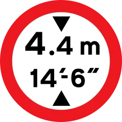 Height Limit Sign