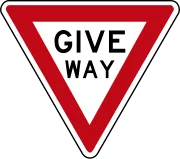 Australia Traffic Sign - Give Way (R1-2)