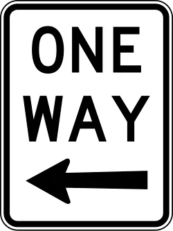 Australia Traffic Sign - Turn Left Only (R2-2-L)